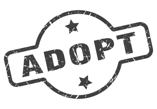 Adopt sign — Stock Vector