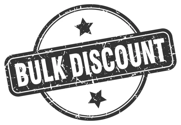Bulk discount grunge stamp — Stock Vector