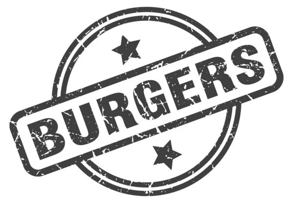 Timbro hamburger — Vettoriale Stock