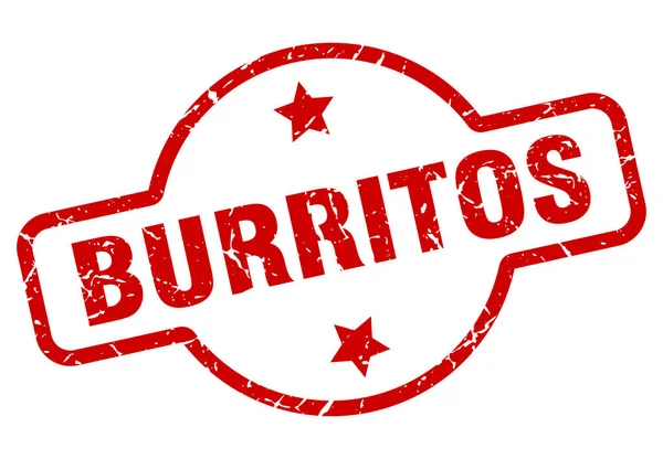 Timbro burritos — Vettoriale Stock