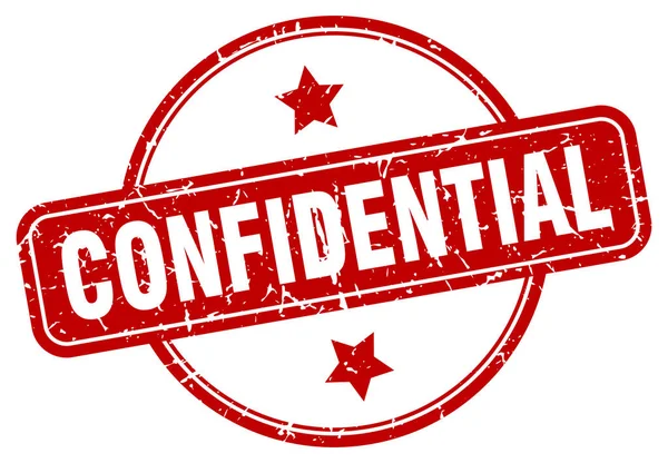 Confidential sign — Stock Vector