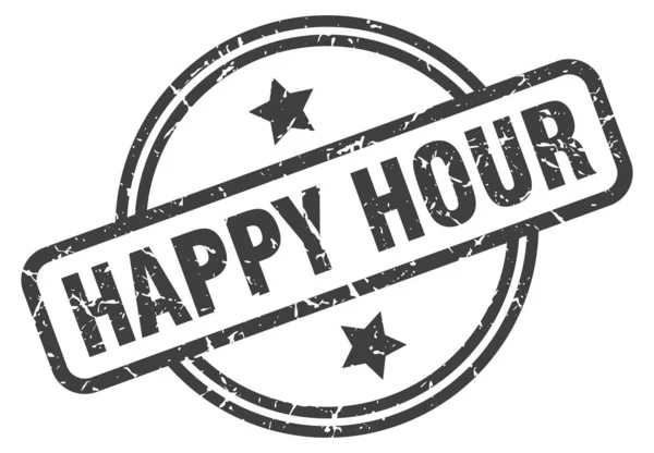 Sello Happy Hour — Archivo Imágenes Vectoriales