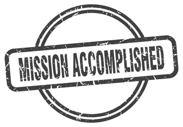 Mission accomplished — Stock Vector