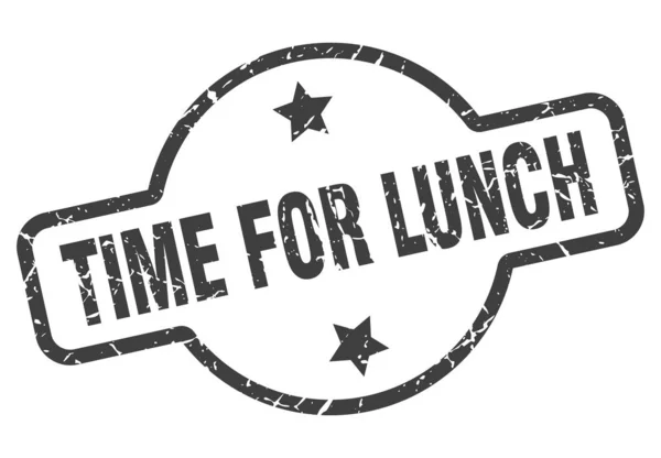 Czas na znak lunch — Wektor stockowy