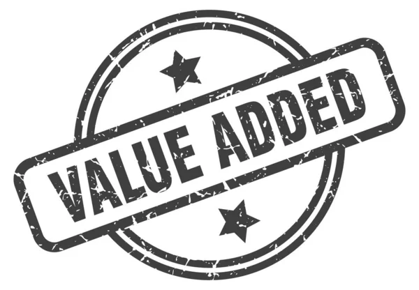 Toegevoegde waarde-stempel — Stockvector