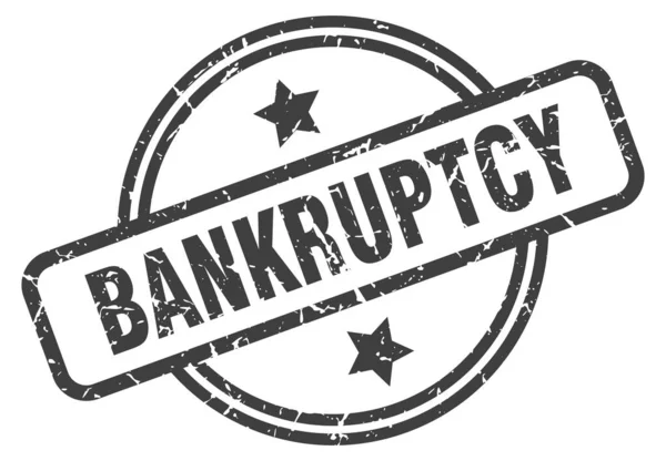 Печать о банкротстве — стоковый вектор