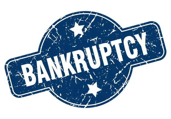 Bankruptcy sign — Stock Vector