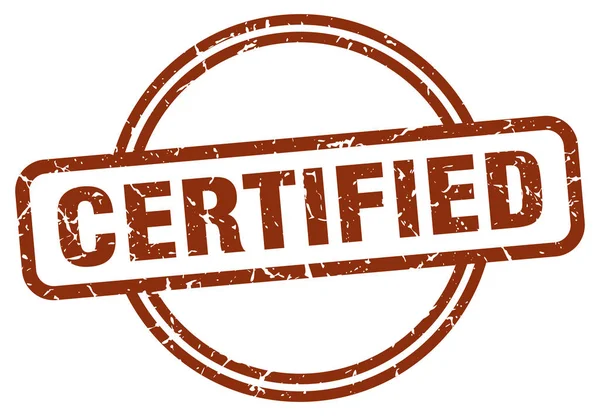 Certified stamp — Stock Vector