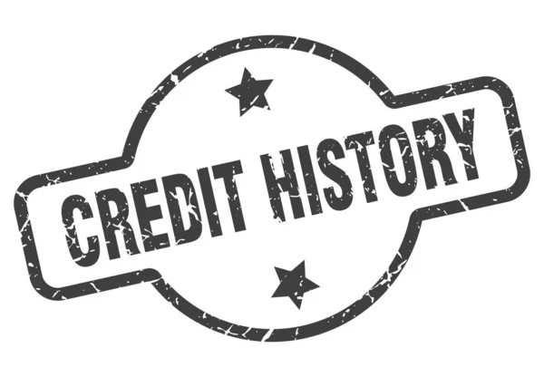 Кредитна історія знак — стоковий вектор