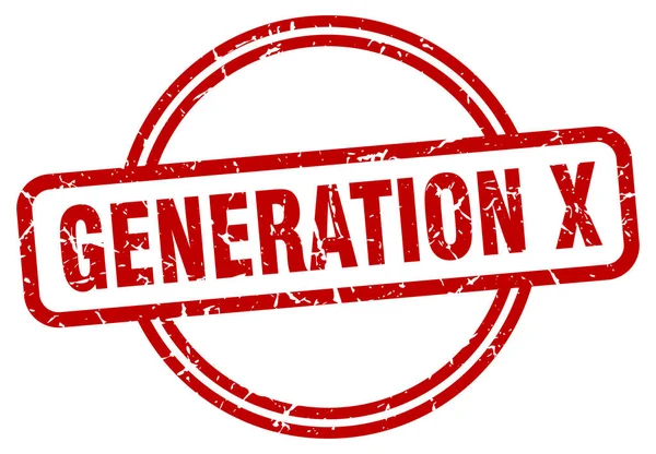 Generation x grunge bélyegző — Stock Vector