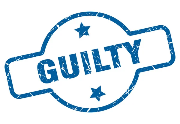 Guilty — Stock Vector