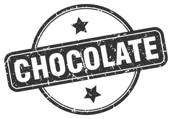 Timbre grunge chocolat — Image vectorielle