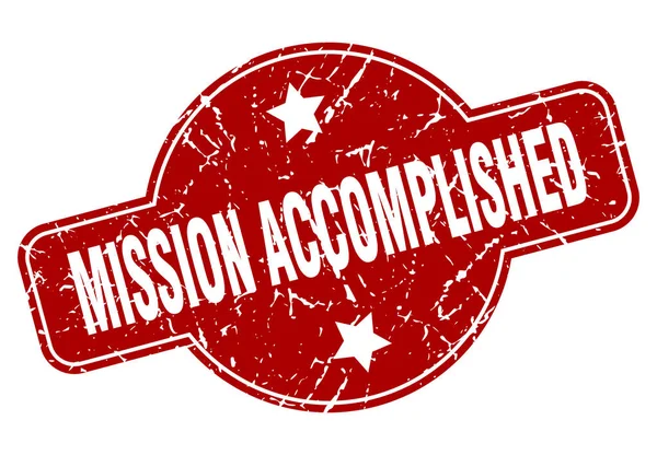 Mission accomplished — Stock Vector