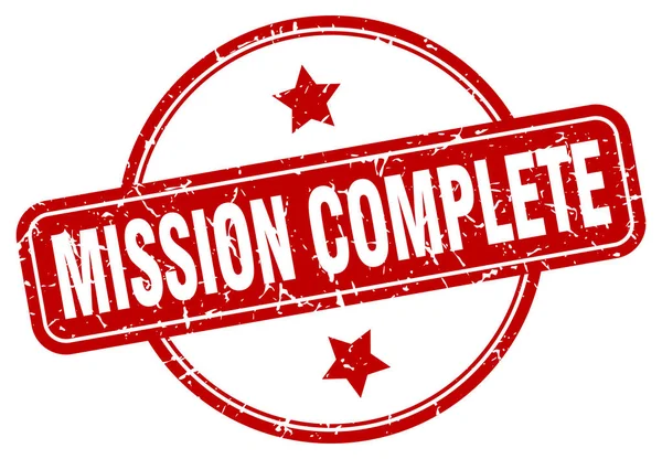 Mission complete teken — Stockvector