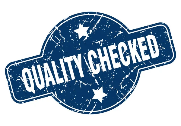 Quality checked sign — Stock Vector