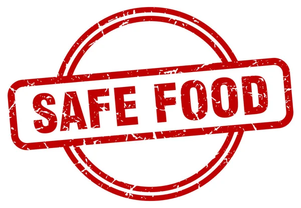 Bezpieczne pieczęć grunge żywności — Wektor stockowy