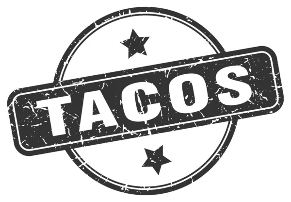 Cap tacos grunge - Stok Vektor