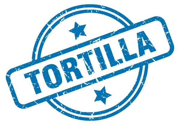 Tortilla grunge stempel — Stockvector