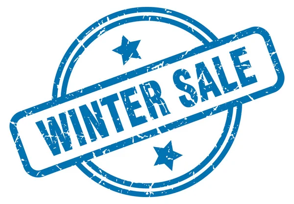 Winter verkoop grunge stempel — Stockvector