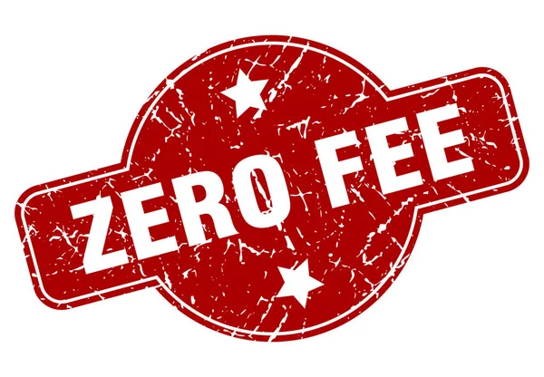 Zero fee — Stock Vector