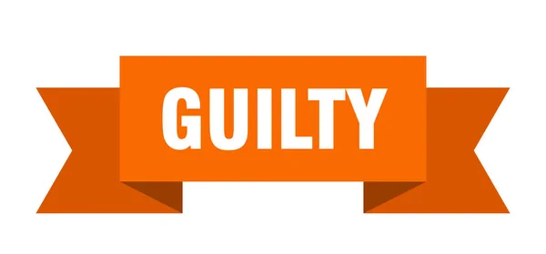 Guilty — Stock Vector