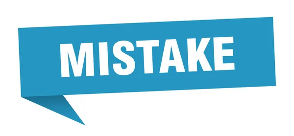 Mistake — Stock Vector