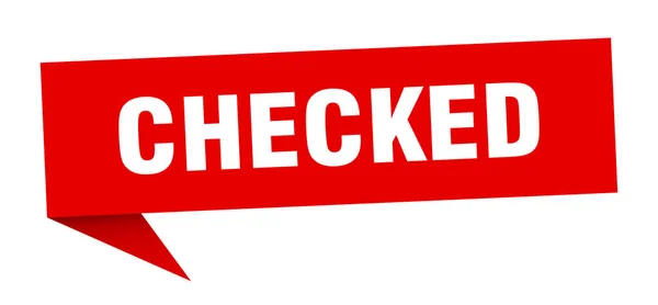 Checked — Stock Vector