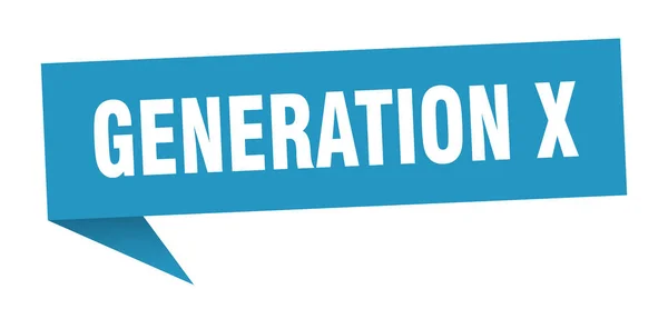 Generation x — Stock Vector