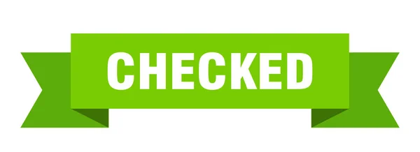 Checked — Stock Vector