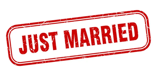 Appena sposata. — Vettoriale Stock