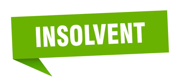 Insolvent — Stock Vector