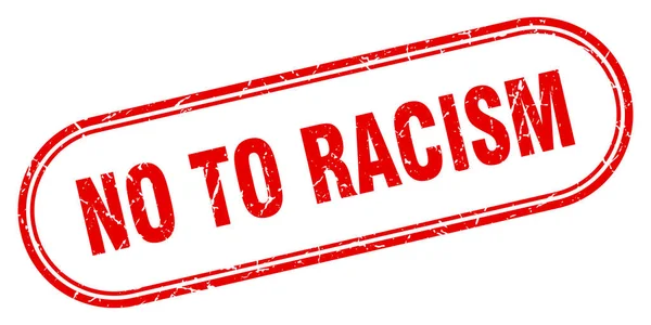 Nej till rasism — Stock vektor