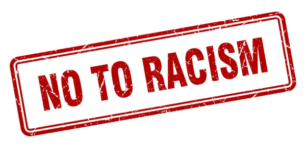 Nej till rasism — Stock vektor