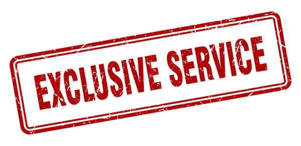 Exclusive service — Stock Vector