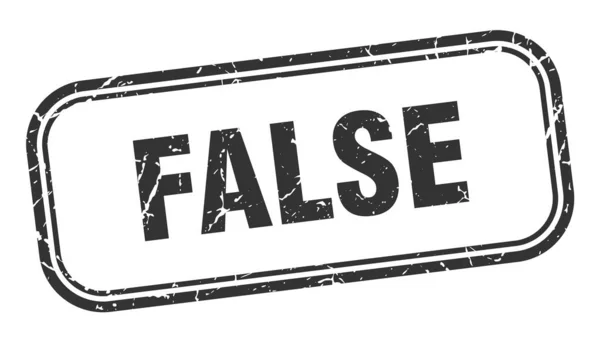 False — Stock Vector