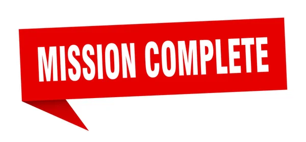 Mission complete — Stock Vector