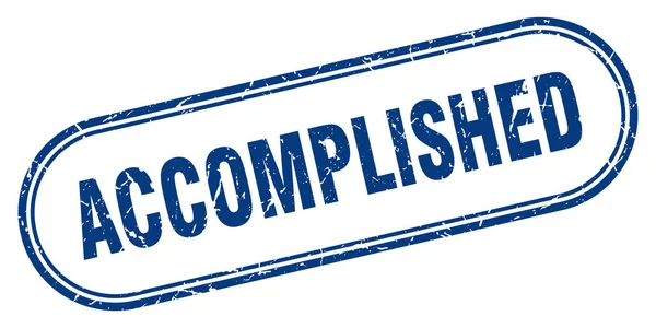 Accomplished — Stock Vector