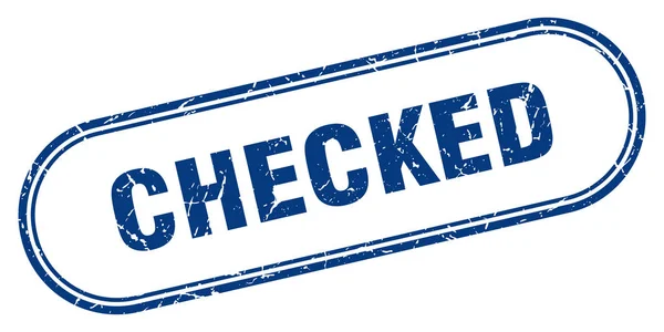 Checked — Stock Vector