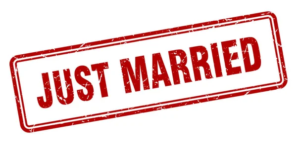 Acabo de casarme — Vector de stock