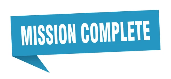 Mission complete — Stock Vector