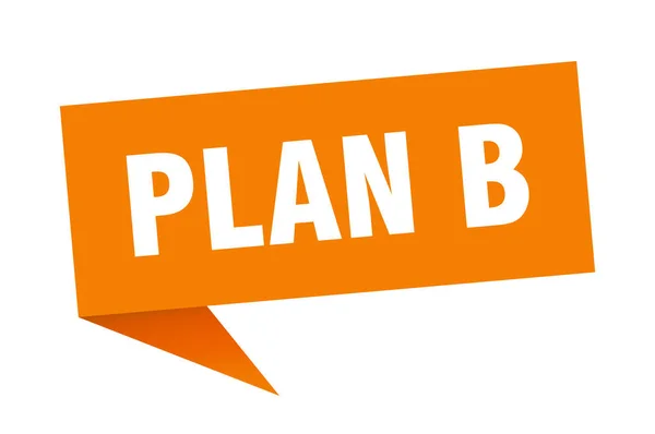 Plan b — Stock Vector