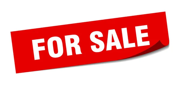 Te koop sticker. voor verkoop vierkant geïsoleerd teken. te koop — Stockvector