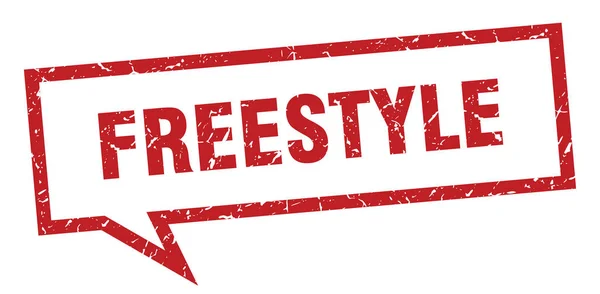 Volný styl do. akrobatické čtvercové bubliny. Freestyle — Stockový vektor