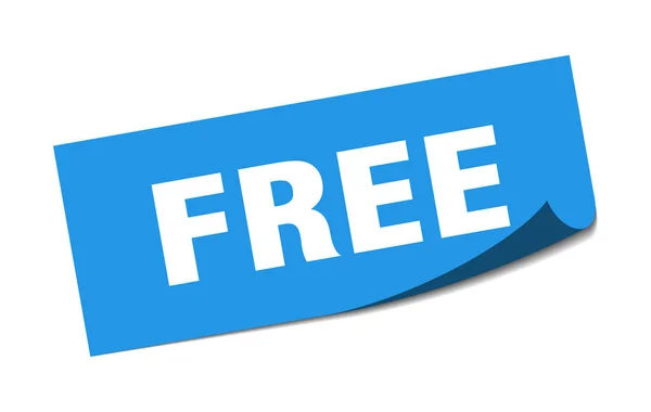 Бесплатный стикер. свободный квадратный изолированный знак. бесплатно — стоковый вектор