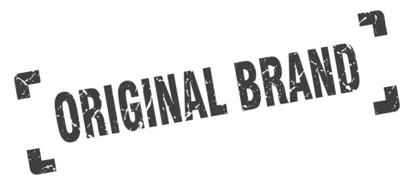 Оригінальна марка бренду. оригінальний знак квадратного гранжевого бренду. оригінальний бренд — стоковий вектор