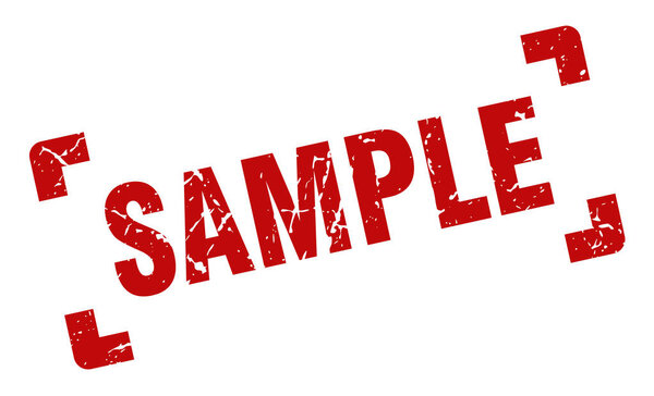 sample stamp. sample square grunge sign. sample