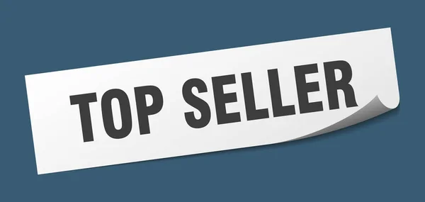 Top seller sticker. top seller square isolated sign. top seller — Stock Vector