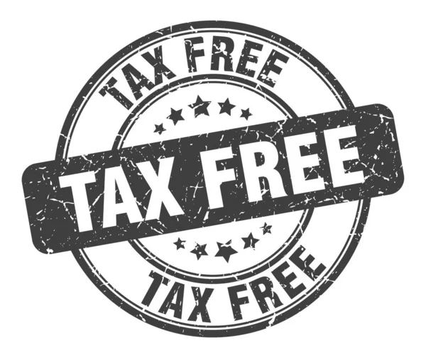 Штамп без налогов. Знак tax free круглый. tax free — стоковый вектор