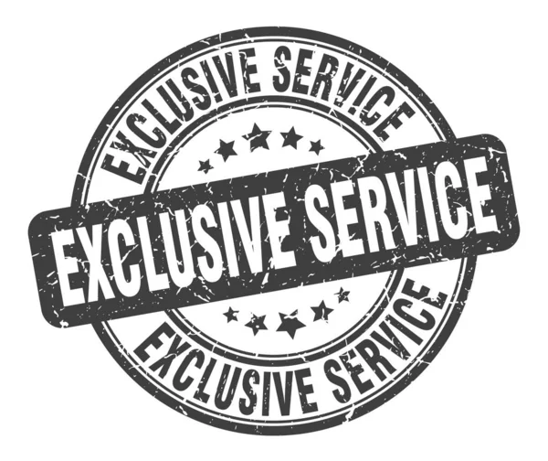 Timbre de service exclusif. service exclusif ronde signe grunge. service exclusif — Image vectorielle