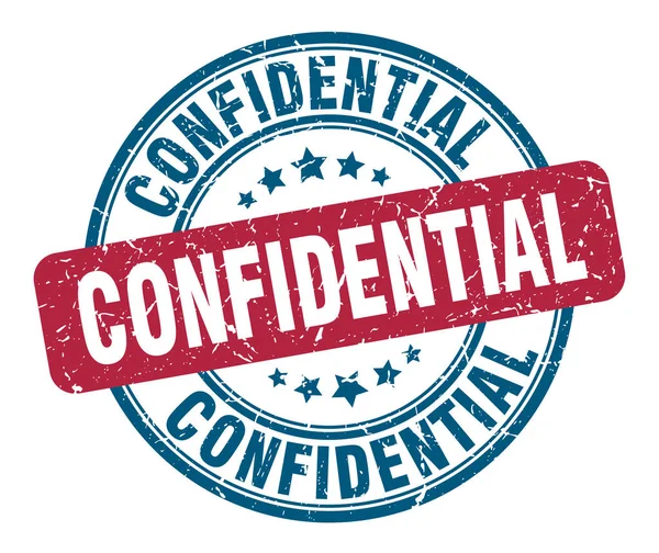 Confidential stamp. confidential round grunge sign. confidential — Stock Vector